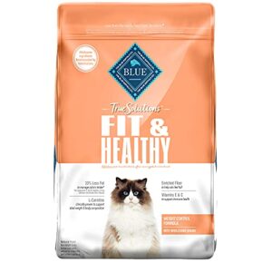Blue Buffalo True Solutions Fit & Healthy Natural Weight Control Adult Dry Cat Food and Wet Cat Food, Chicken