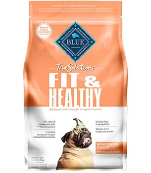 Blue Buffalo True Solutions Fit & Healthy Natural Weight Control Adult Dry Dog Food and Wet Dog Food, Chicken