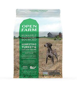 Open Farm Grain-Free Dry Dog Food, Humanely Raised Meat Recipe with Non-GMO Superfoods and No Artificial Flavors or Preservatives-Available In Flavor Homestead Turkey & Chicken & Grass-Fed Beef