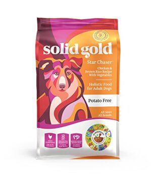 Solid Gold - Star Chaser - Chicken, Brown Rice with Vegetables - Natural Whole Grains - Holistic - Potato Free - Dog Food for All Life Stages