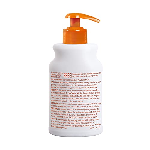 Douxo S3 Pyo Shampoo, Contains 3% Chlorhexidine & 0.5% Ophytrium, Antiseptic & Hydrating, For Bacterial or Yeast Skin Infections, For Dogs and Cats, 6.7 fl. oz. (200mL) - Image 2