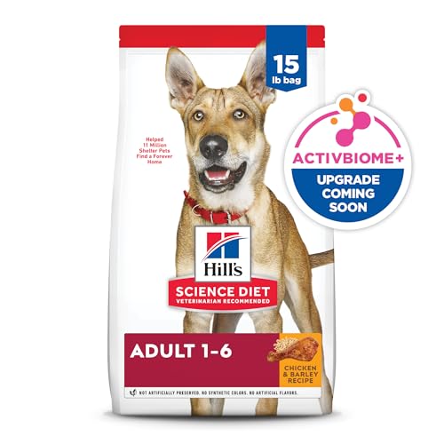 Hill's Science Diet Adult 1-6, Adult 1-6 Premium Nutrition, Dry Dog Food, Chicken & Barley, 15 lb Bag - Image 14