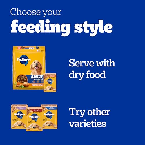 Pedigree Chopped Ground Dinner Adult Soft Wet Dog Food 18-Count Cheese Variety Pack, 3.5 oz. Pouches - Image 9