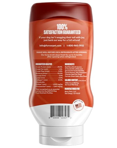 Beef Bone Broth Concentrate for Dogs - Collagen Protein Supplement - Digestion, Mobility, Coat, Immune System, Joints - Healthy Dog Food Gravy Topper - Human Grade, Made in USA (16 oz, 30 Servings) - Image 2