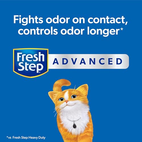 Fresh Step Clumping Cat Litter, Heavy Duty Advanced, Long Lasting 30-Day Odor Control with Odor Eliminating Carbon, 17.5 lb - Image 12