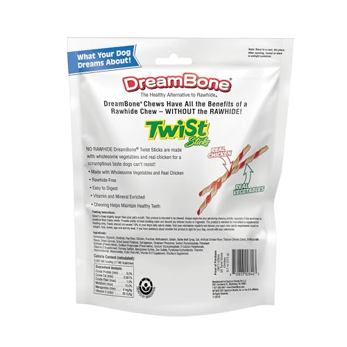 DreamBone Twist Sticks, Made With Real Chicken, Rawhide-Free Chews for Dogs, 50 Count - Image 2