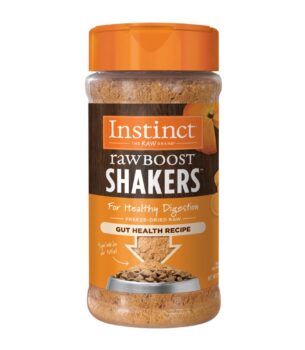 Instinct Raw Boost Shakers, Freeze-Dried Powder, Dog Food Topper, Chicken - Gut Health, 5.5 oz. Bottle