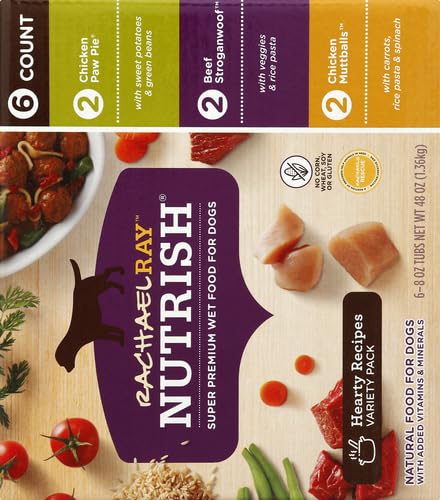 Nutrish Rachael Ray Wet Dog Food Variety Pack Hearty Recipes, 6-8 oz. Tubs, 2 Count - Image 11