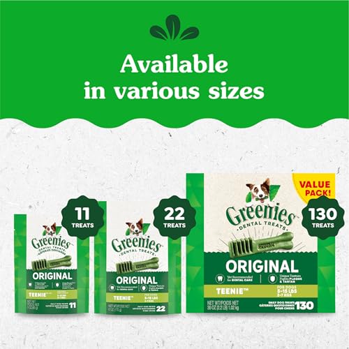 Greenies Original Teenie Dental Dog Treats, 36 oz. Pack (130 Treats) - Image 11