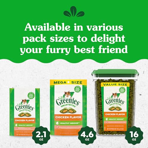 Greenies Feline Smartbites Hairball Control for Cats Chicken Flavor 16oz - Image 14