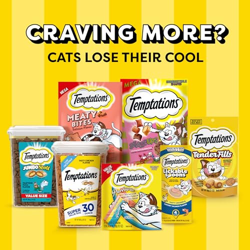 Temptations Classic Crunchy and Soft Cat Treats Tasty Chicken Flavor, 30 oz. Tub - Image 13