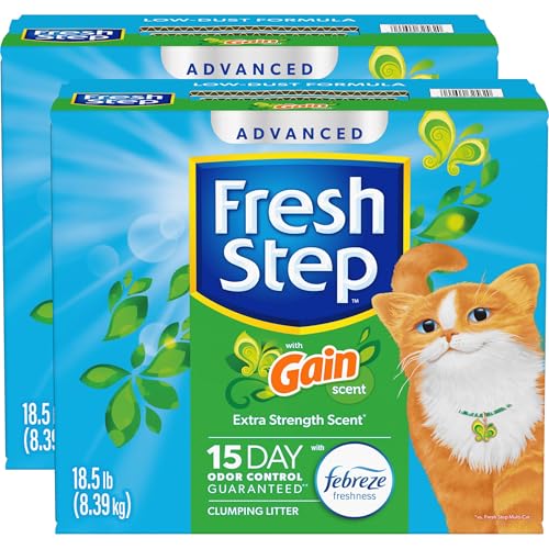 Fresh Step Advanced Clumping Litter with Febreze Freshness with Gain Scent, Fights Odor on Contact, 37 lbs. (2 x 18.5 lb. Box) (Package May Vary) - Image 14