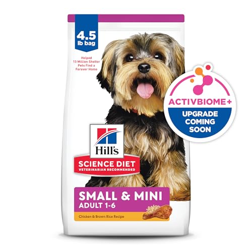 Hill's Science Diet Small & Mini, Adult 1-6, Small & Mini Breeds Premium Nutrition, Dry Dog Food, Chicken & Brown Rice, 4.5 lb Bag - Image 14