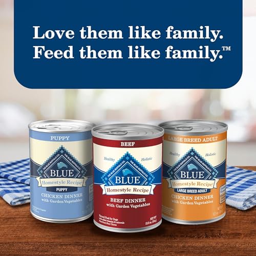 Blue Buffalo Homestyle Recipe Adult Wet Dog Food, Made with Natural Ingredients, Chicken and Beef Dinner Variety Pack, 12.5-oz Cans (6 Count, 3 of each) - Image 10
