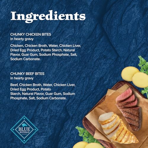 Blue Buffalo Wilderness Trail Toppers Wild Cuts Wet Dog Food Variety Pack, High-Protein & Grain-Free, Made with Natural Ingredients, Chicken and Beef Flavors, 3-oz Pouches, (12 Count, 6 of Each) - Image 9