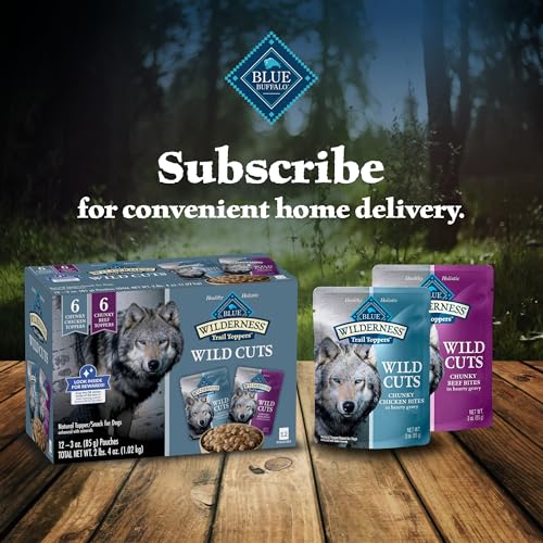 Blue Buffalo Wilderness Trail Toppers Wild Cuts Wet Dog Food Variety Pack, High-Protein & Grain-Free, Made with Natural Ingredients, Chicken and Beef Flavors, 3-oz Pouches, (12 Count, 6 of Each) - Image 10