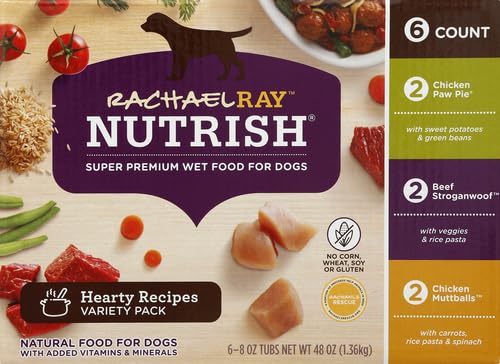 Nutrish Rachael Ray Wet Dog Food Variety Pack Hearty Recipes, 6-8 oz. Tubs, 2 Count - Image 13