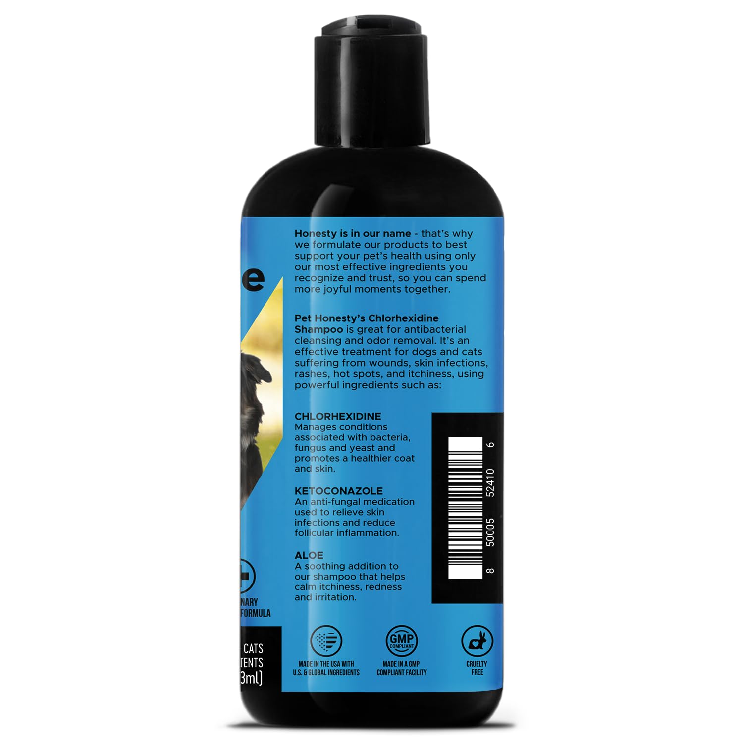Chlorhexidine Cat & Dog Seasonal Itch Relief Shampoo, for Allergies, Itching, Skin and Coat Supplement, Helps Shedding, Hot Spots, Deodorizing Dog Shampoo & Grooming Supplies,16oz - Image 8