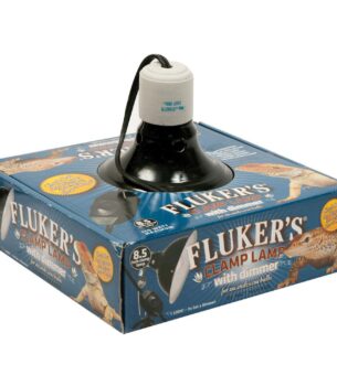 Fluker's Repta-Clamp Lamp, Heavy Duty Clamp Light For Reptile Tanks and Terrariums, UL/CUL Approved, Great for Reptile Basking, 150-Watt Maximum with Dimmable Switch, 8.5"