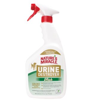 Nature?s Miracle Urine Destroyer Plus Dog, 32 Ounces, Enzymatic Formula, Ready-to-Use