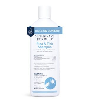 Veterinary Formula Flea and Tick Shampoo for Dogs and Cats, 16 oz