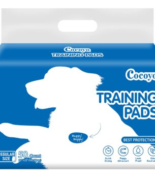 COCOYO Best Value 22"x22" Dog Training Pads 50 Count | Dog Pee Pads | Super Absorbent Puppy Pads,White