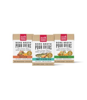 The Honest Kitchen Bone Broth POUR OVERS? Wet Toppers for Dogs (Variety Pack of 3), 5.5 oz