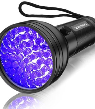 Vansky UV Flashlight Black Light, 51 LED Blacklight Pet Urine Detector for Dog/Cat Urine, Dry Stains, Bed Bug, Resin Curing, Scorpions Finder