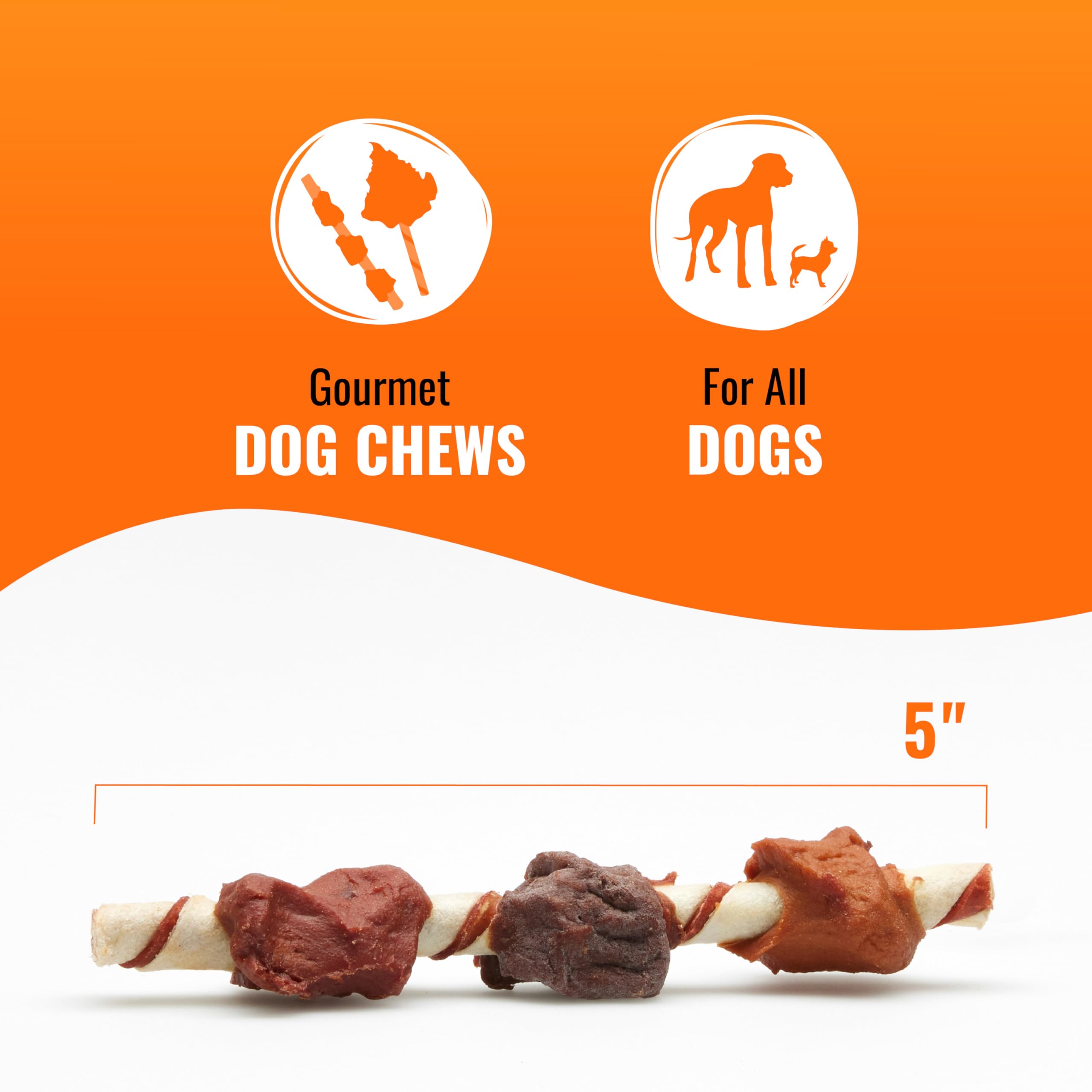 Good ?n? Fun Triple Flavor Kabobs Chews for All Dogs, 24 Ounces, Treat Your Dog to Chews Made from Beef Hide, Real Chicken, Pork Hide, Duck and Chicken Liver - Image 4
