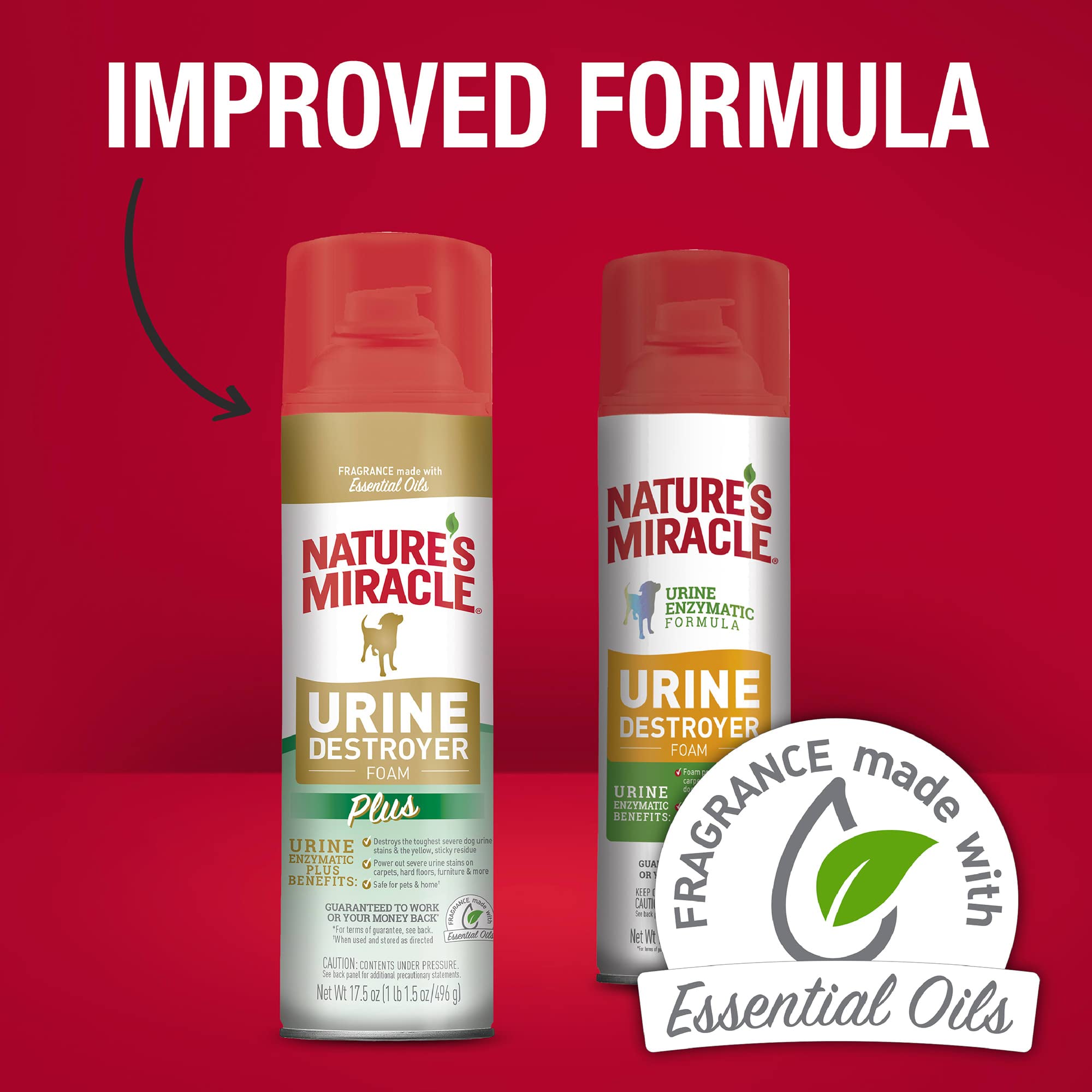 Nature's Miracle Urine Destroyer Plus for Dogs, Enzymatic Formula for Severe Dog Urine Stains, 17.5 oz - Image 9