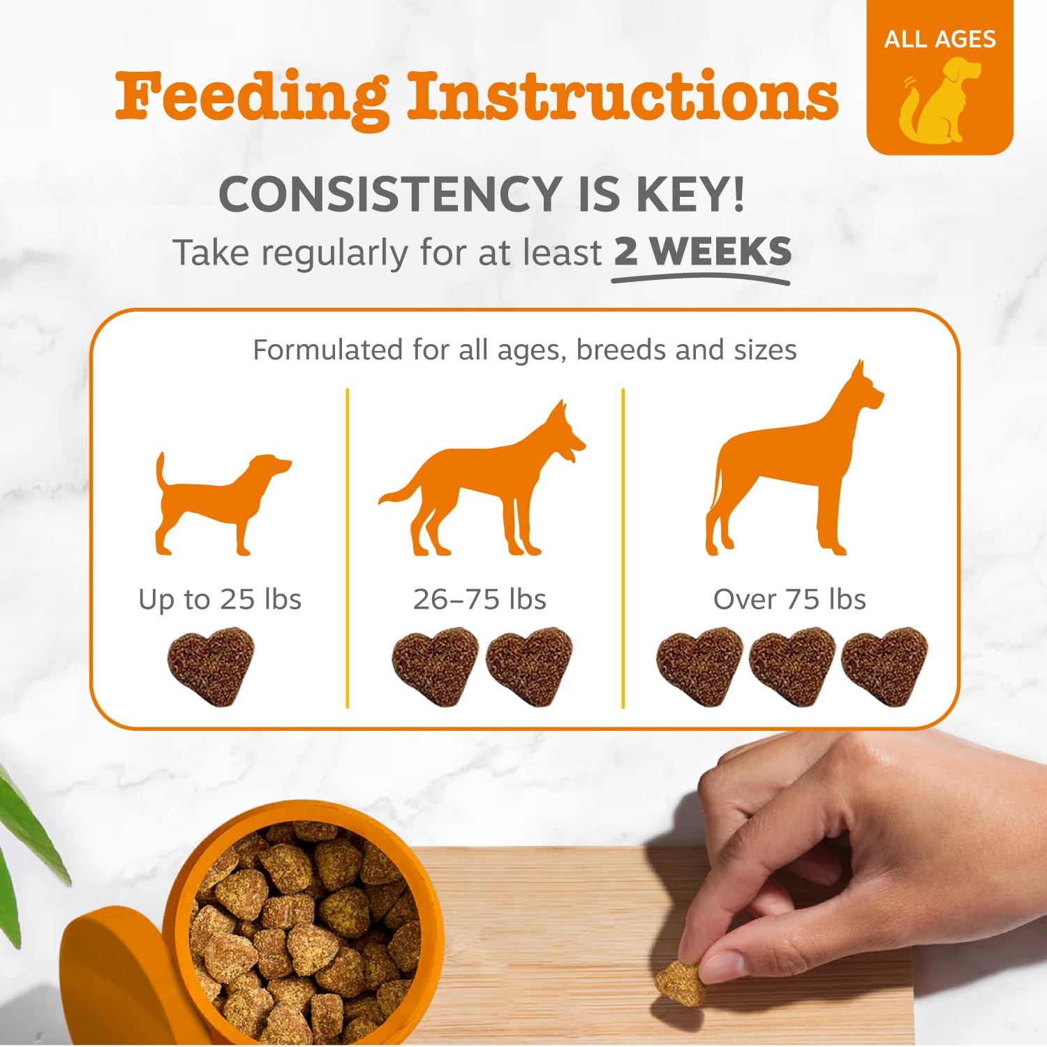 Zesty Paws Probiotics for Dogs, Digestive Enzymes Gut Flora, Digestive Health, Diarrhea & Bowel Support, DE111, Dog Probiotics Soft Chew for Pet Immune System, Chicken, 90 Ct - Image 4