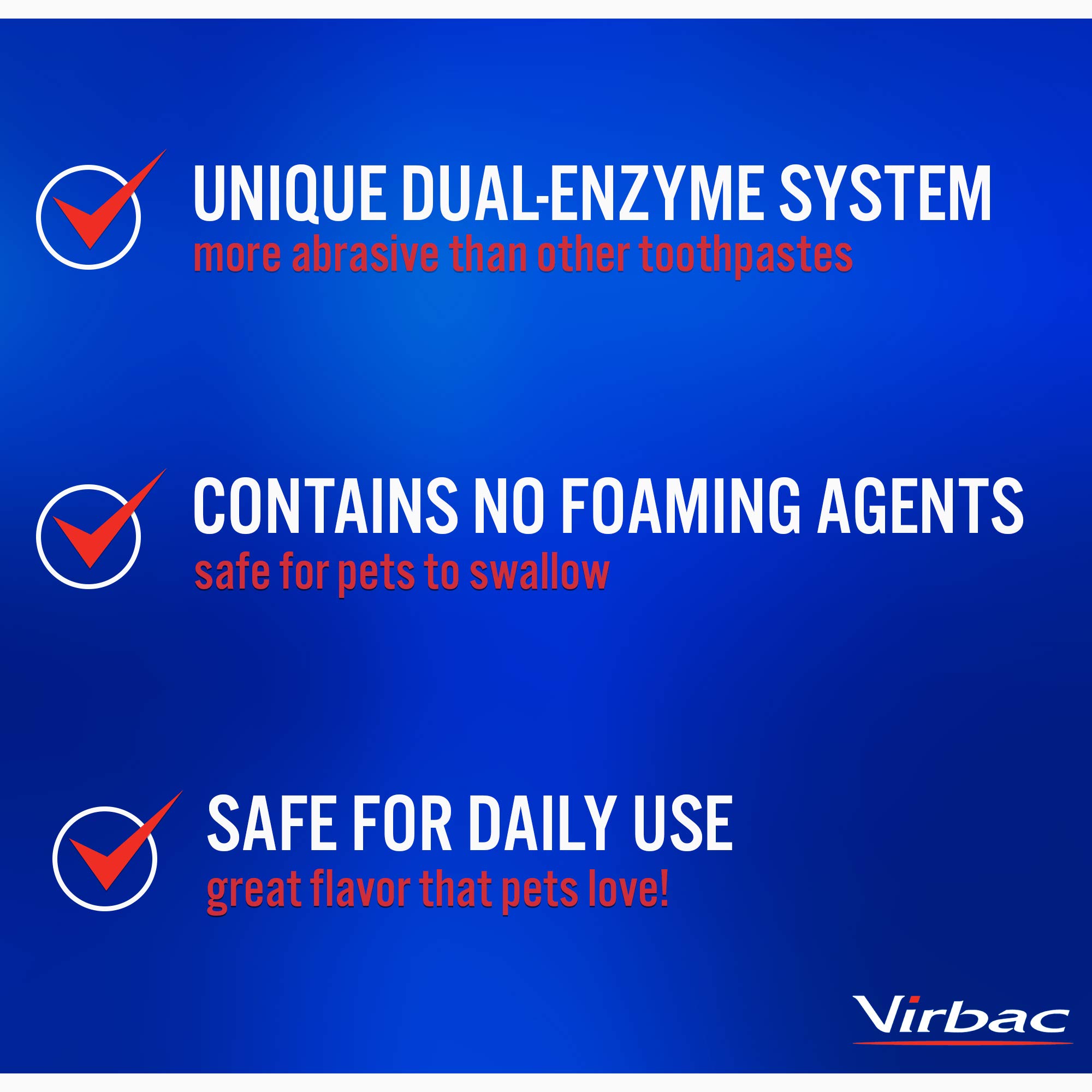 Virbac C.E.T. Enzymatic Toothpaste, Eliminates Bad Breath by Removing Plaque & Tartar Buildup, Best Pet Dental Care Toothpaste, Poultry Flavor, 2.5 oz tube - Image 4