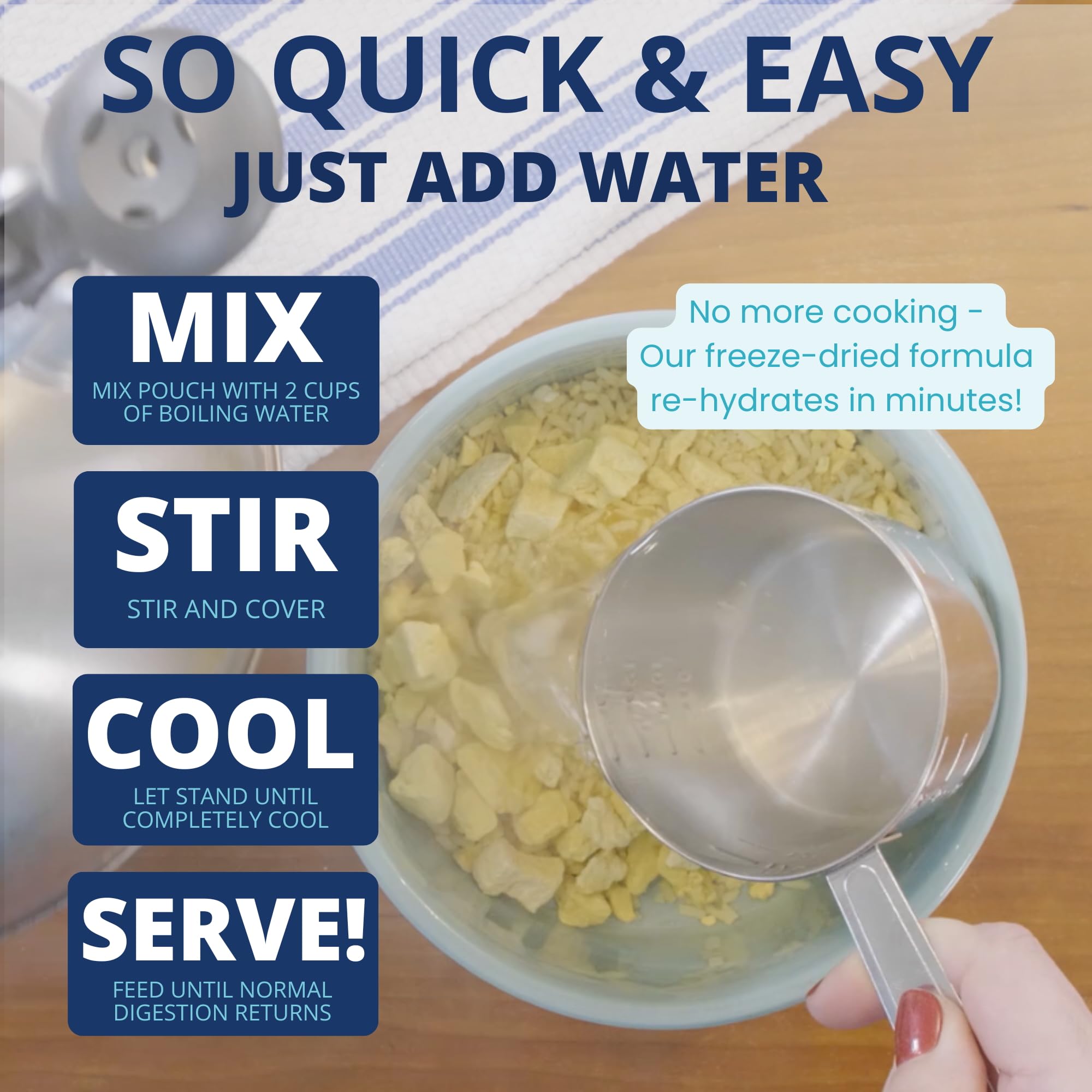 Under the Weather Bland Diet for Dogs | Easy to Digest for Sick Dogs | Always Be Ready | Contains Electrolytes - All Natural Freeze Dried 100% Human Grade Meats | 2 Pack - Chicken, Rice - 6oz - Image 3