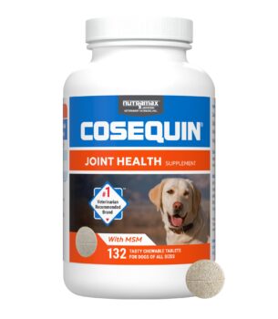 Nutramax Cosequin for Dogs Joint Health Supplement, Contains Glucosamine for Dogs, Plus Chondroitin and MSM, Supports Healthy Joints, For All Breeds and Sizes, Chewable Tablets, 132 Count