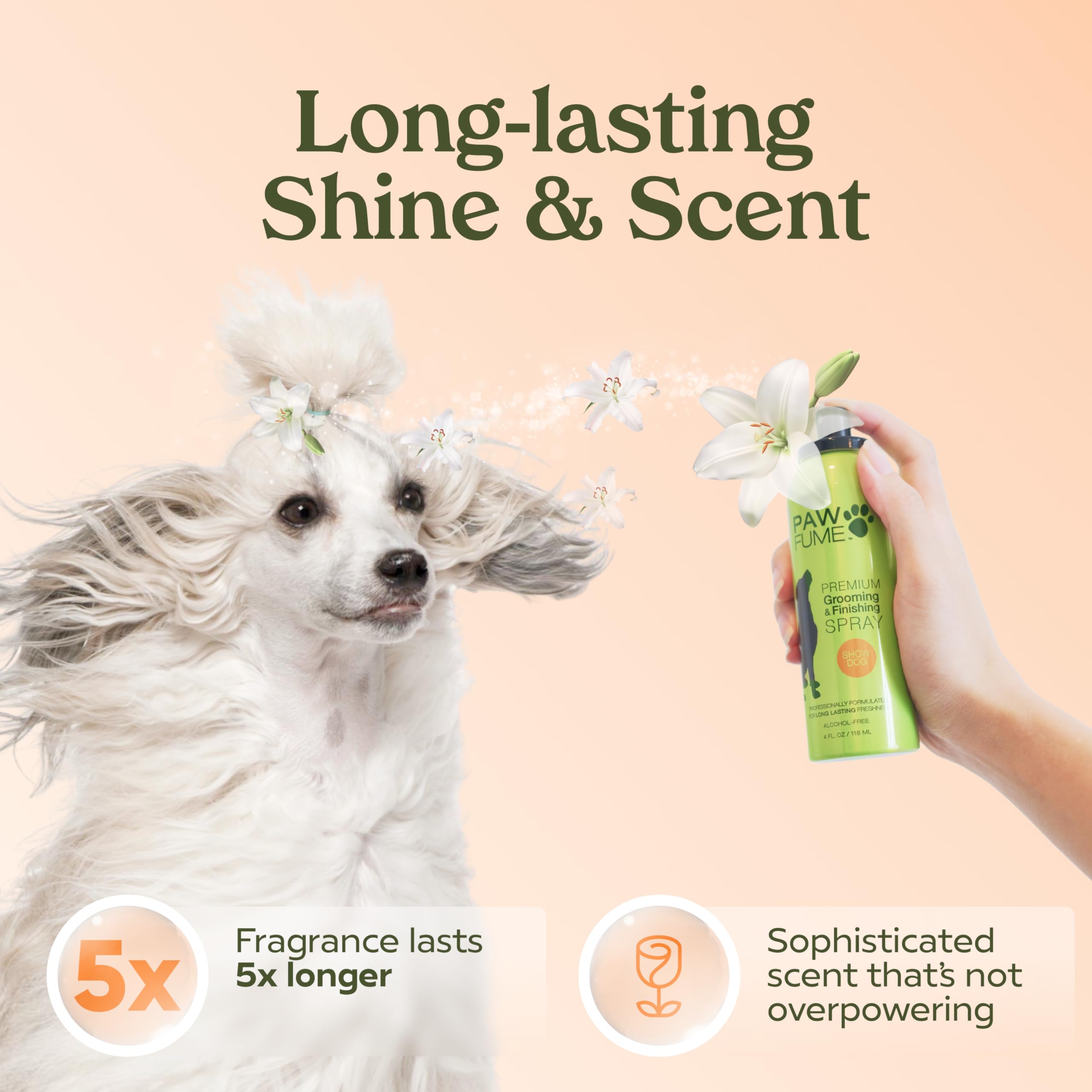 PAWFUME Dog Perfume Spray Long Lasting Scent for Grooming, Show Dog, 1-Pack ? Keep Your Pup Fresh All Day ? Hypoallergenic, Alcohol-Free, Detangling & Moisturizing ? Salon-Quality Dog Cologne Spray - Image 5