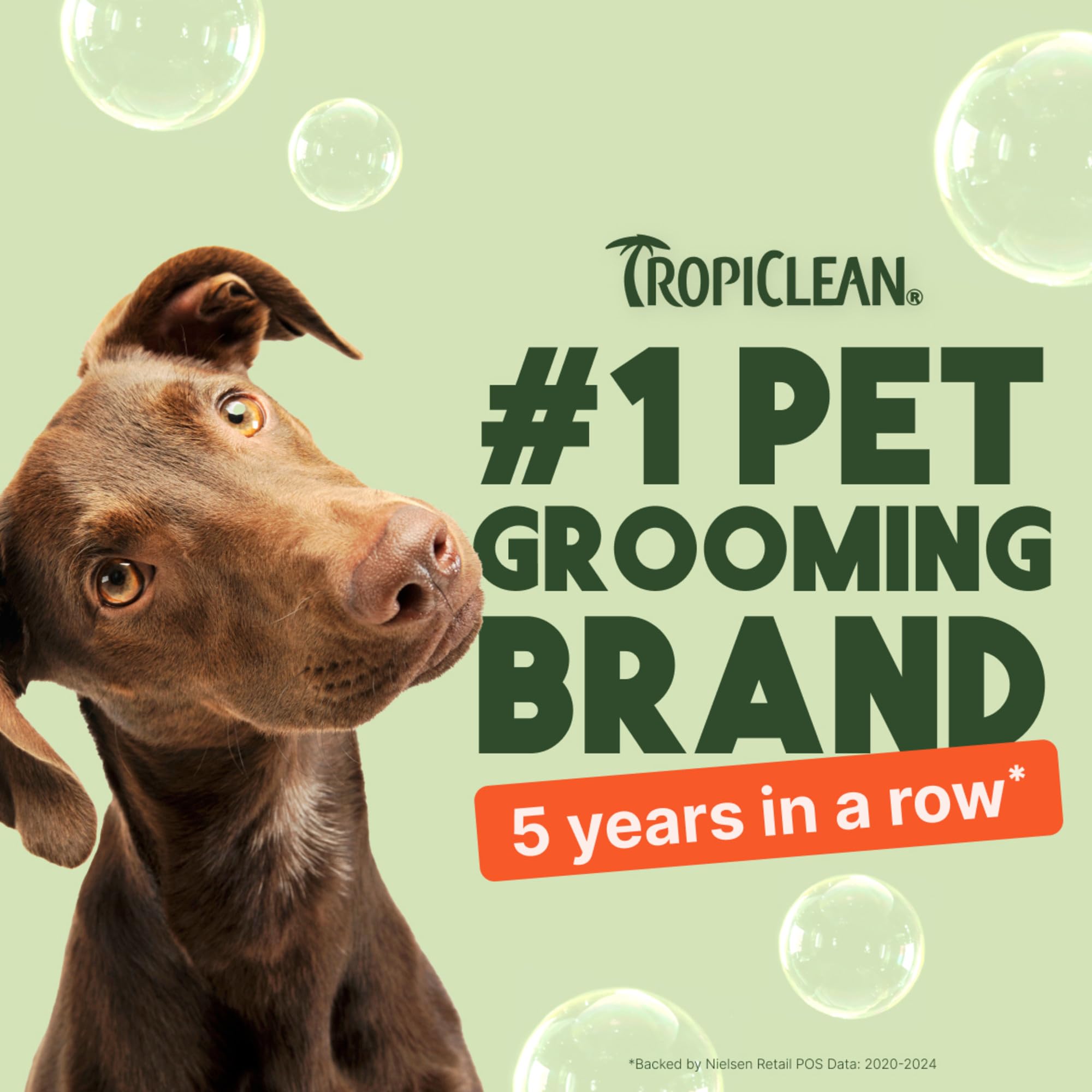 TropiClean 2-in-1 Dog Shampoo and Conditioner, Moisturizing Dog Detangler, Puppy Safe, Made in the USA, Papaya Scent, Cat & Kitten Safe, 20oz. - Image 4