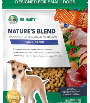 Dr. Marty Nature's Blend Adult Small Breed Freeze-Dried Raw Dog Food 16 oz, 1 Pound (Pack of 1)