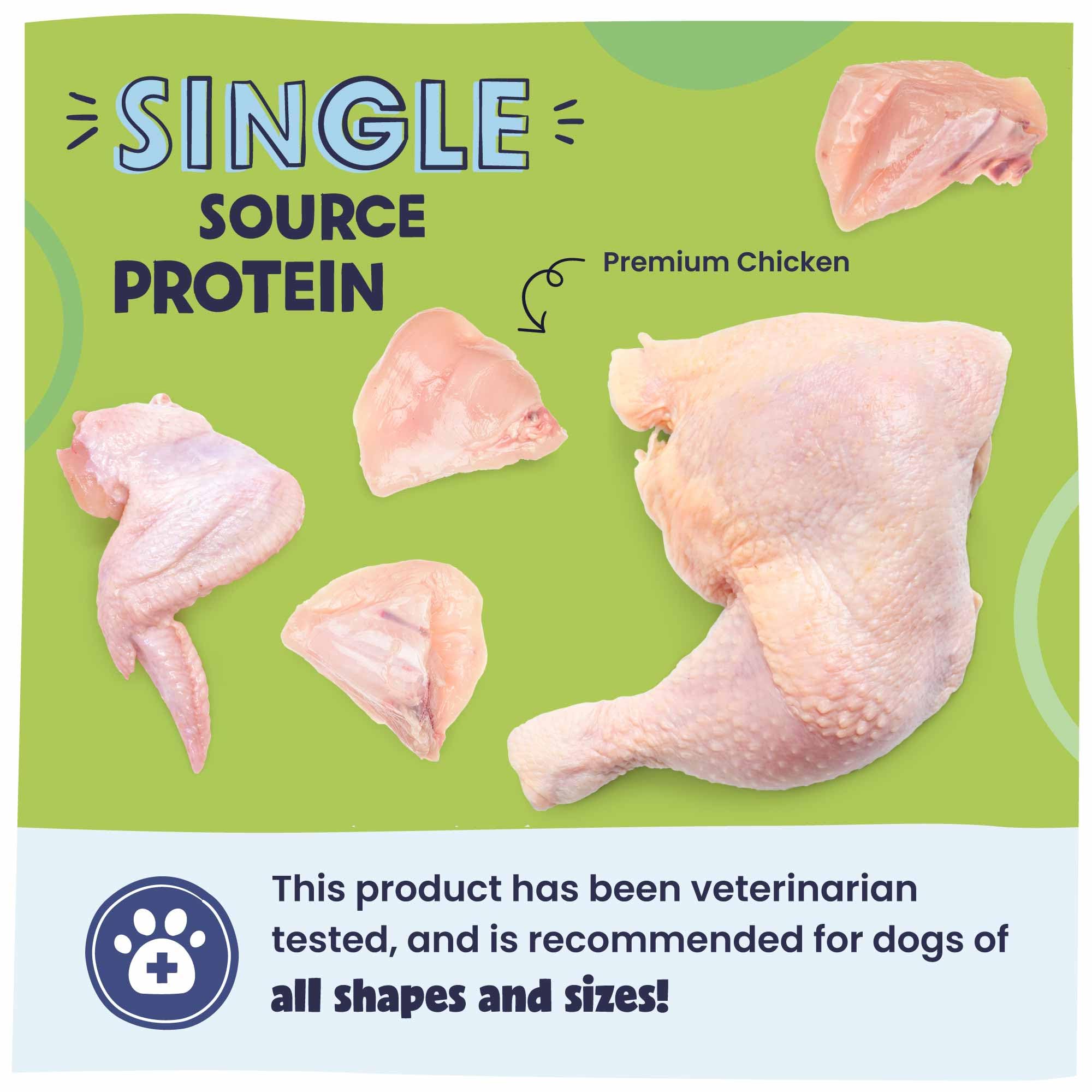 Pawstruck Vet Recommended Air Dried Dog Food Toppers for Picky Eaters, Made in USA with Real Chicken, Premium Meal Mix-in Kibble Enhancer, 8 oz, Packaging May Vary - Image 5
