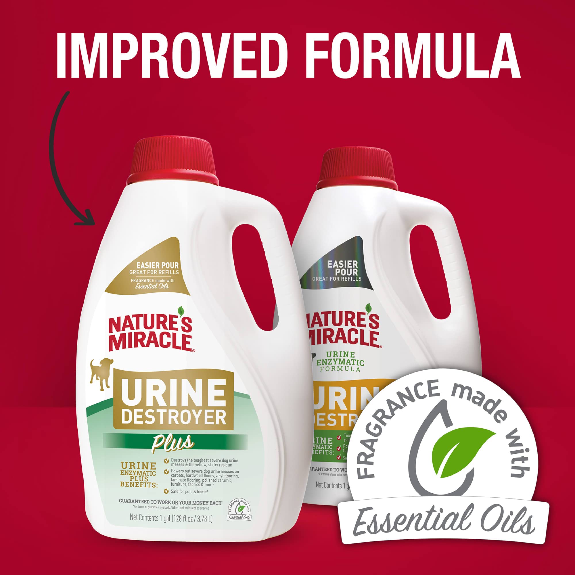 Nature's Miracle Urine Destroyer Plus for Dogs, Enzymatic Formula for Severe Dog Urine Stains, 1 gal - Image 9