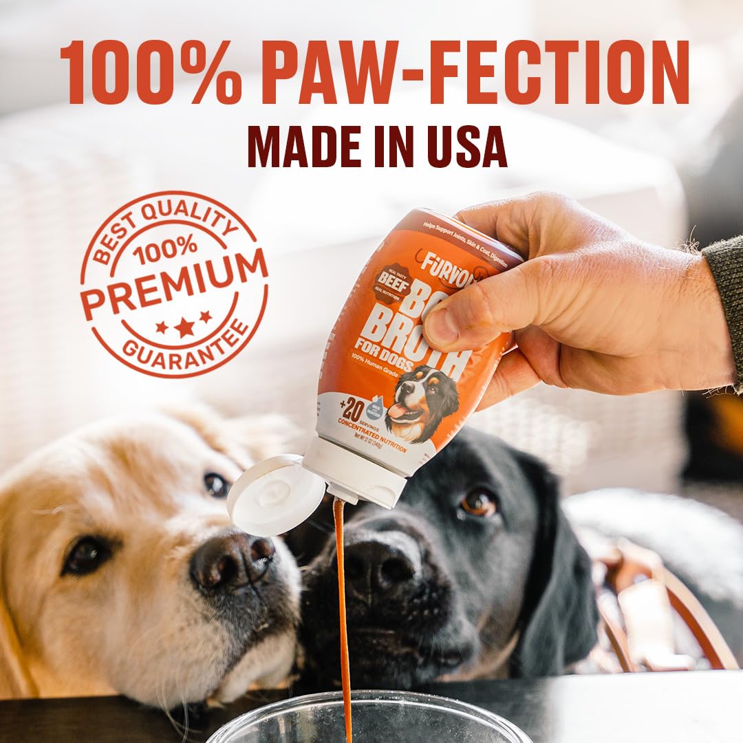 Beef Bone Broth Concentrate for Dogs - Collagen Protein Supplement - Digestion, Mobility, Coat, Immune System, Joints - Healthy Dog Food Gravy Topper - Human Grade, Made in USA (16 oz, 30 Servings) - Image 8
