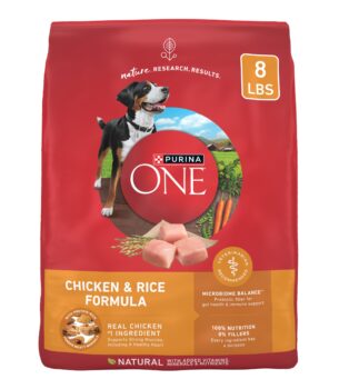 Purina ONE Chicken and Rice Formula Dry Dog Food - 8 lb. Bag