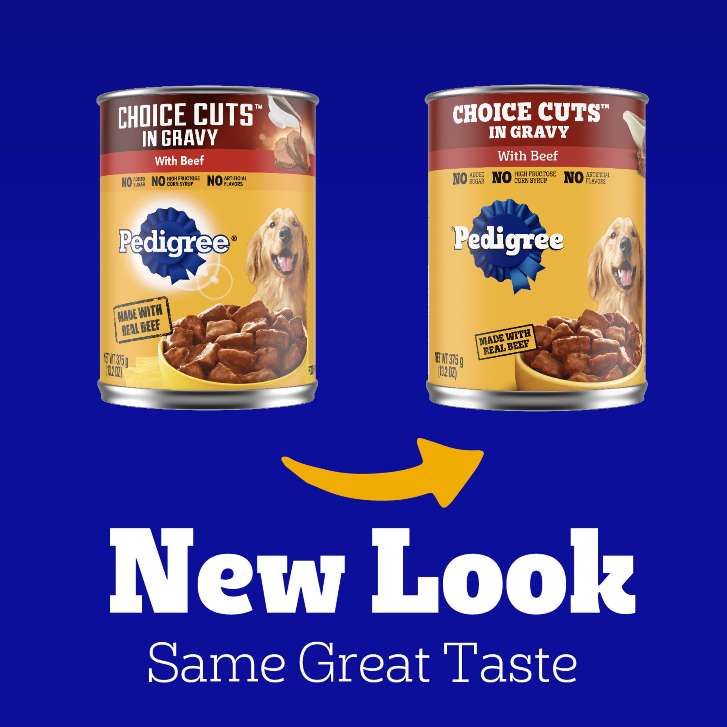 Pedigree Choice Cuts in Gravy Adult Canned Soft Wet Dog Food, Beef, 13.2 oz. Cans (12 Count, Pack of 1) - Image 3