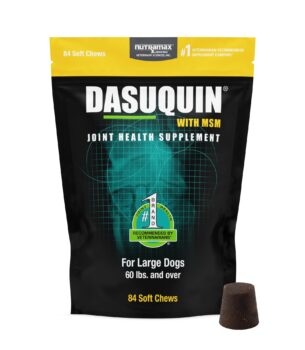 Nutramax Laboratories Dasuquin with MSM Soft Chews Large Dog 84 Count, brown
