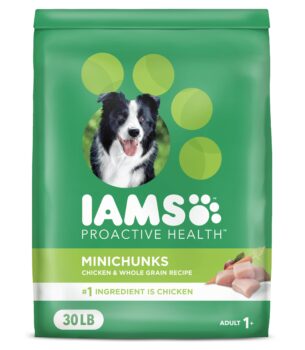 IAMS Proactive Health Minichunks Adult Dry Dog Food with Real Chicken, 30 lb. Bag