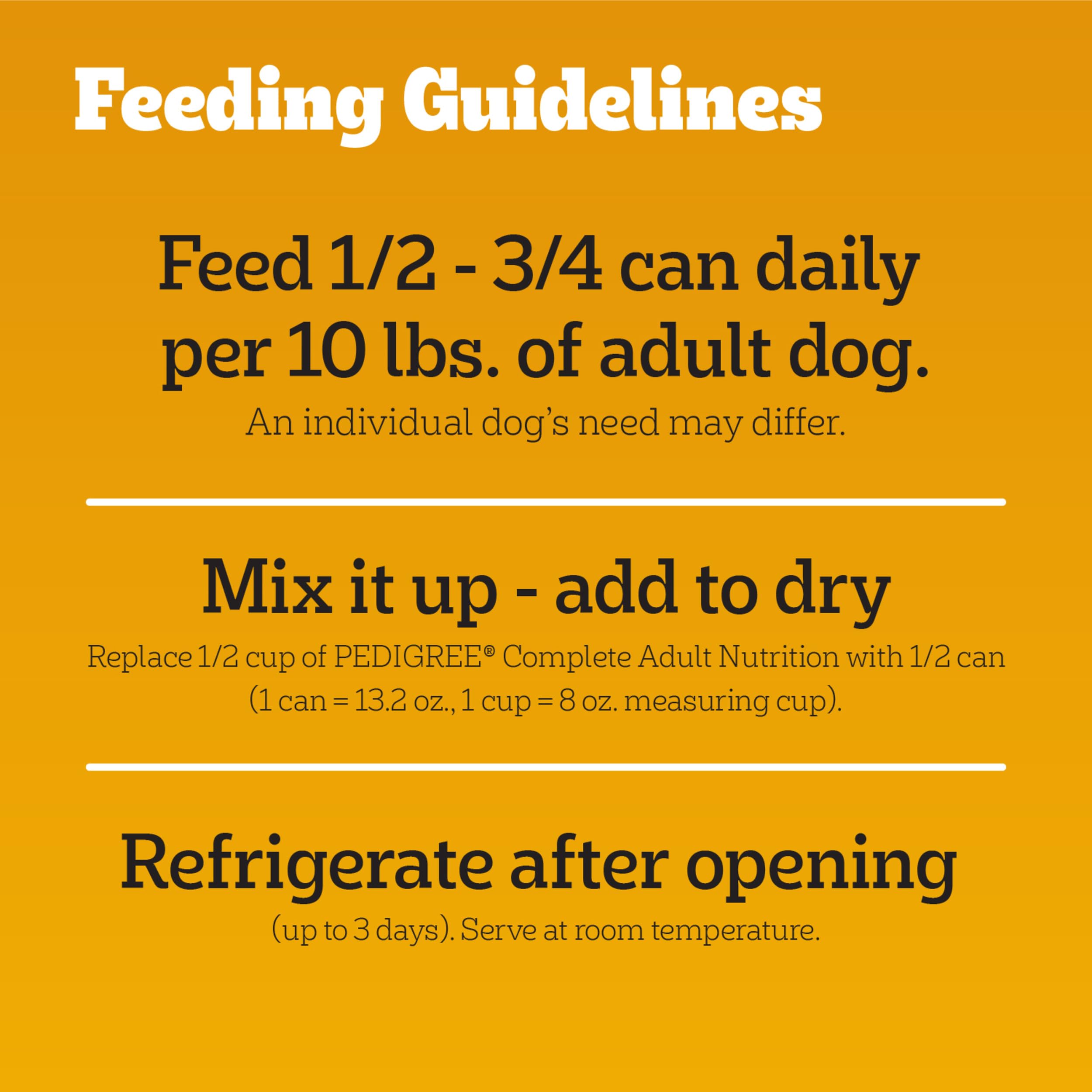 Pedigree Choice Cuts in Gravy Adult Canned Soft Wet Dog Food, Steak & Vegetable, 13.2 oz. Cans (12 Count, Pack of 1) - Image 7
