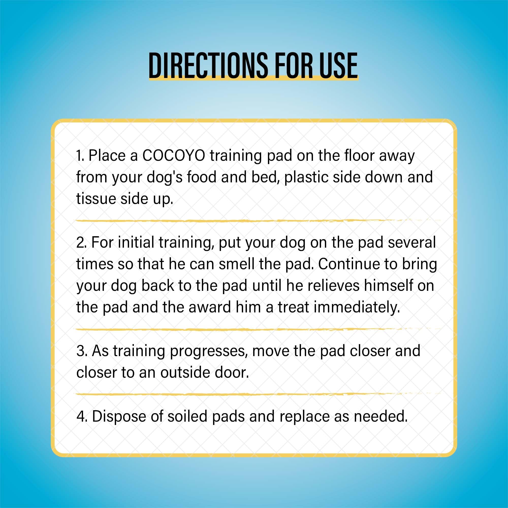 COCOYO Best Value 22"x22" Dog Training Pads 50 Count | Dog Pee Pads | Super Absorbent Puppy Pads,White - Image 7