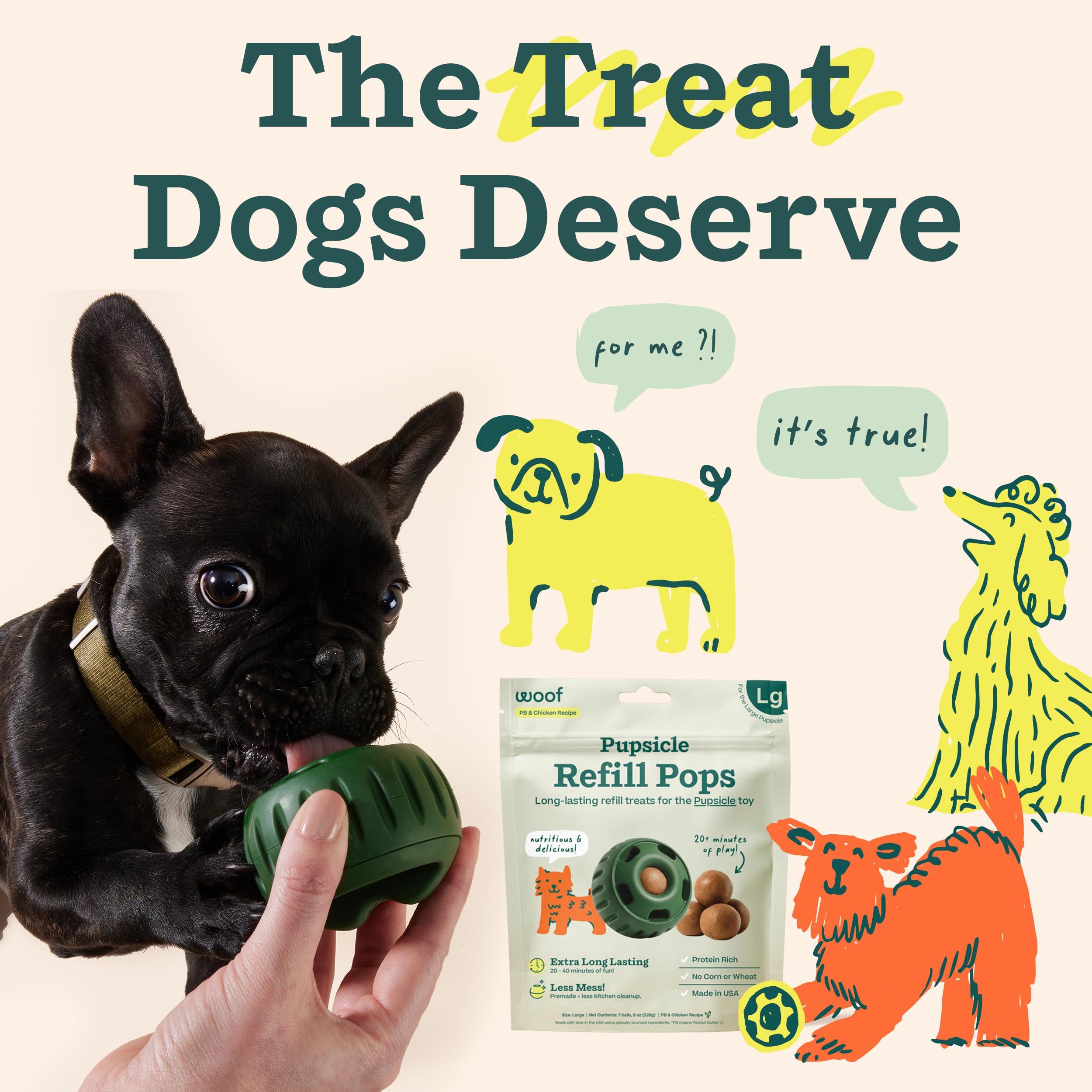 Woof Pupsicle Pops - Premade Long Lasting Dog Pupsicle Pop Treats - Image 7