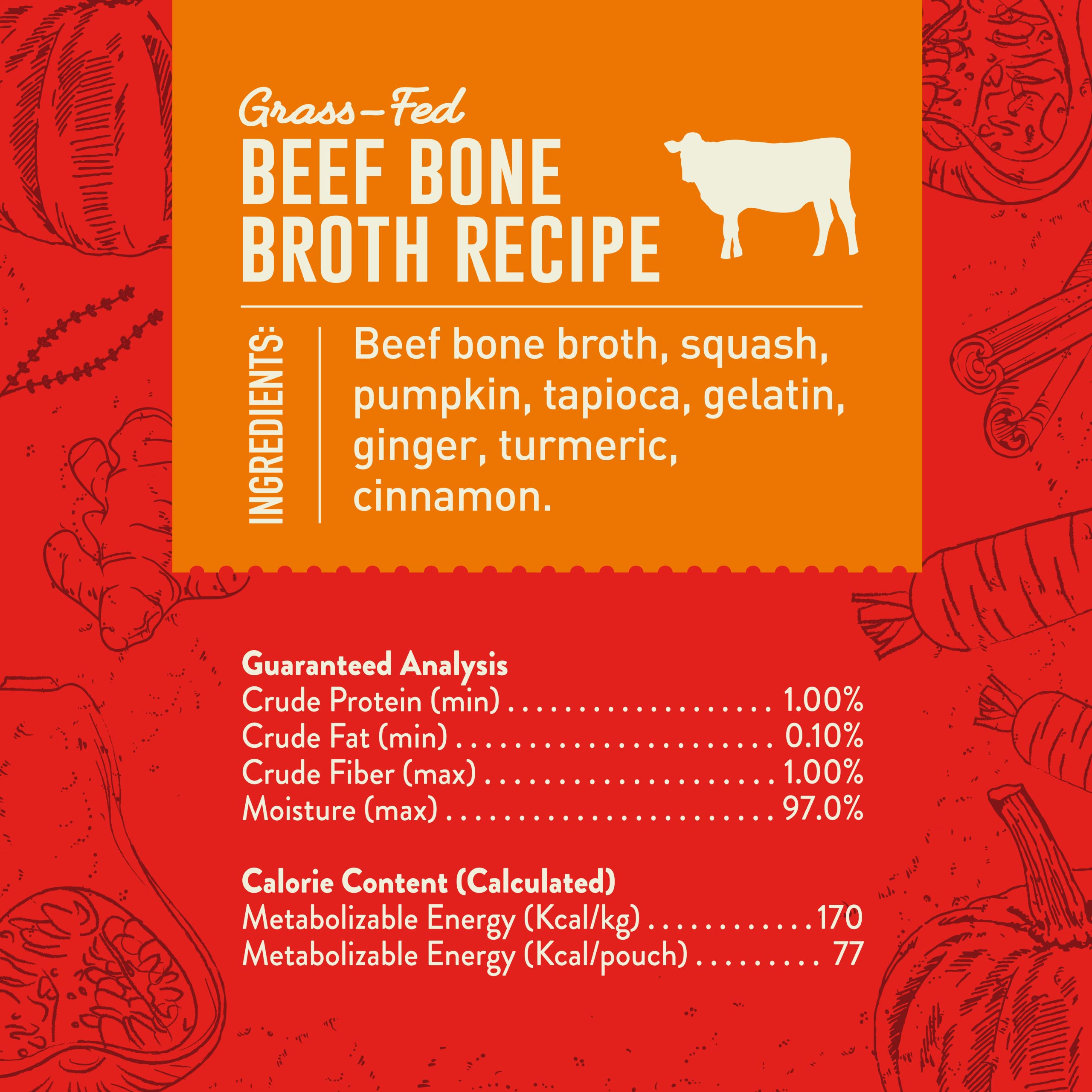 Stella & Chewy's Human-Grade Grass-Fed Beef Bone Broth for Dogs - Joint & Gut Health Liquid Food Topper with Collagen & Turmeric, 16 Fl Oz Resealable Pouch - Image 3