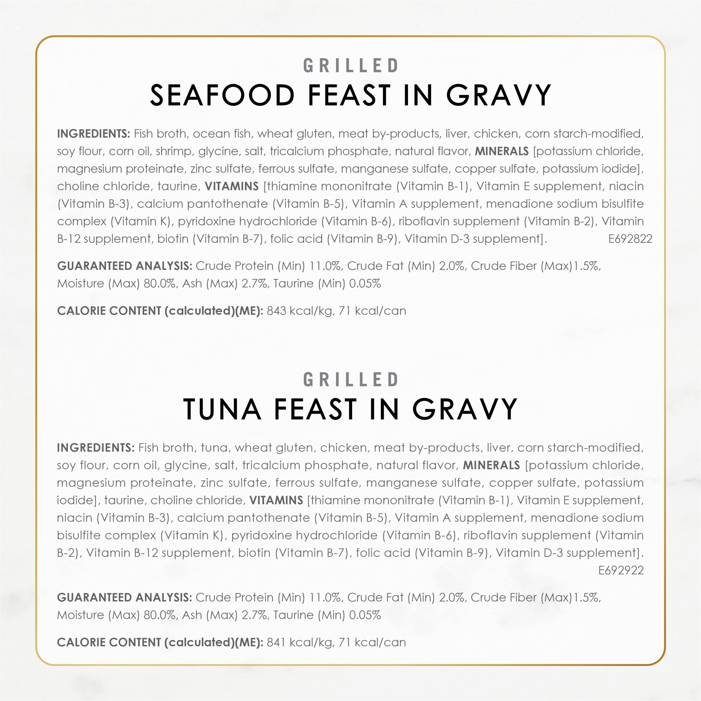Purina Fancy Feast Grilled Wet Cat Food Seafood Collection in Wet Cat Food Variety Pack - (Pack of 24) 3 oz. Cans - Image 6