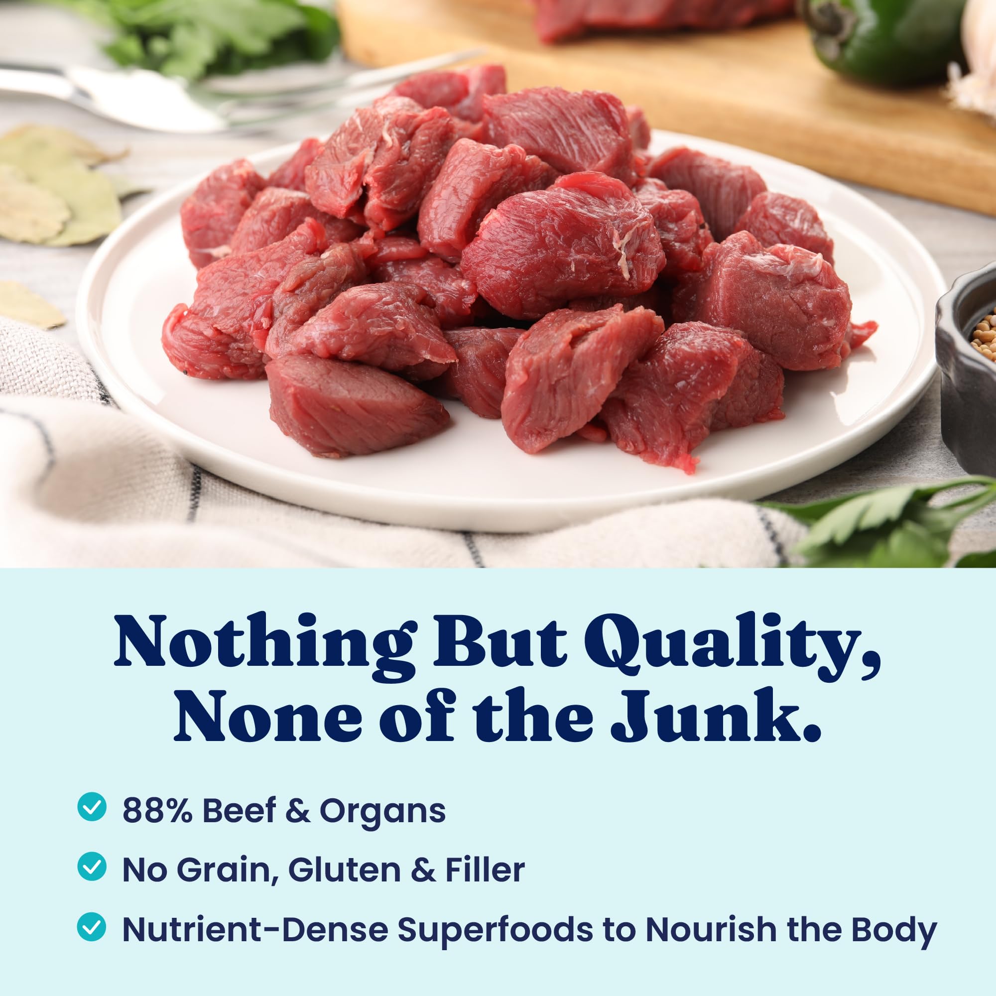 Solid Gold Freeze Dried Dog Food - W/Real Beef, Pumpkin & Superfoods - Freeze Dried Raw Dog Food Toppers for Picky Eaters to Serve as a Nutrient-Dense Meal Topper or High Protein Treats - 1.5oz - Image 3